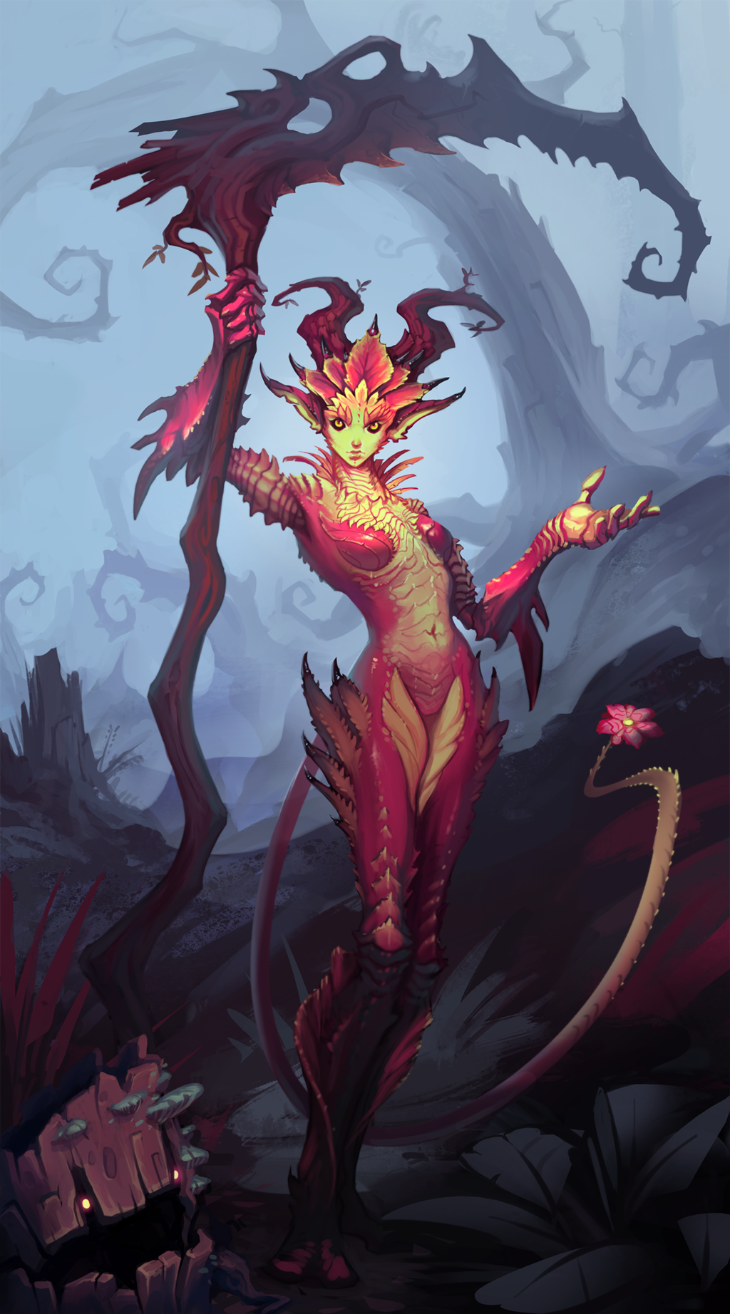 gameconceptart:  awesomedigitalart:  Queen of Thorns by ExoMemory   More Art at GameConceptArt
