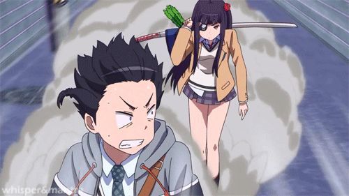 Template] Floating dark being chasing Anime Girl. : r/animemebank