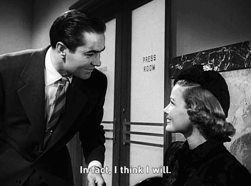 auldcine:  TYRONE POWER and GENE TIERNEY in THAT WONDERFUL URGE (1948)