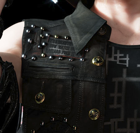 kingnoctiscxiv: FFXV Secret: There’s a secret writing on Prompto’s vest jacket that, whe