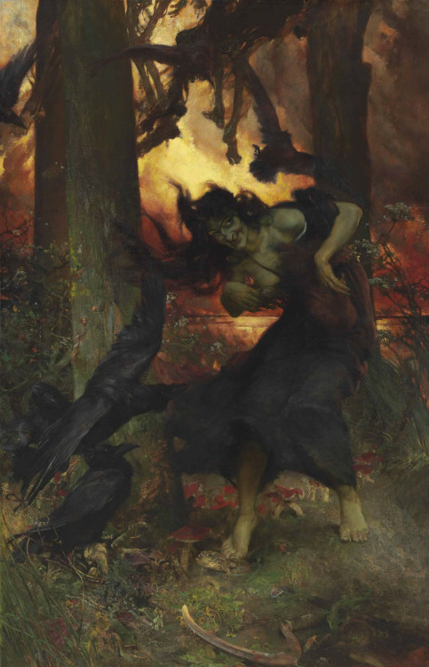 monsieurleprince:Edgar Bundy (1862 - 1922) - A Witch, 1896