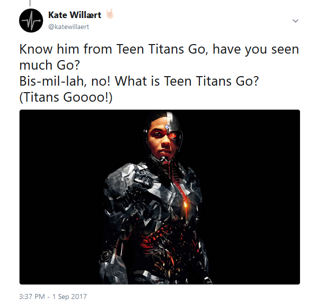 katewillaert:  DCEU RhapsodyBis-mil-lah! What is Teen Titans Go?(Titans Goooooooo)