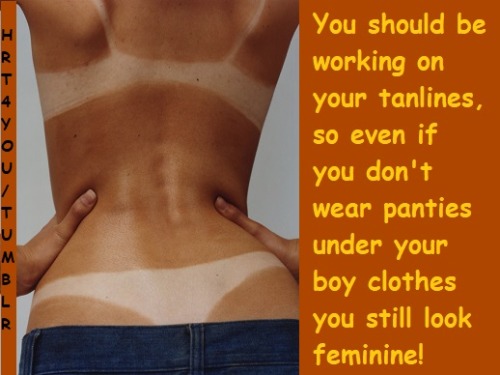 sexualsissysatinsensation: Etch my body with tan lines, undeniably a feminized sissy… owned!