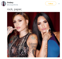 bi-the-way-im-a-little-gay:  chloethegamer:  mosespussy:  jewishdyke:   vinebox:  dailytweets:  plenseh:  vinebox:     im here for it   https://twitter.com/FifthJauregui_/status/981276009742843905 KEHLANI IS A TOP   🗣    everyone knows Demi’s a