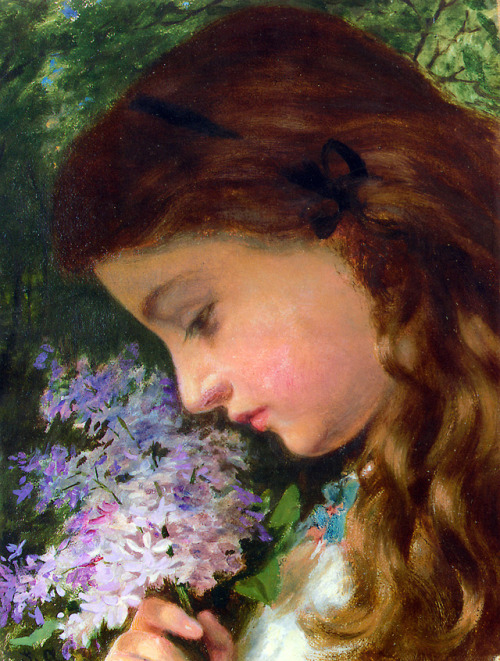Girl with Lilac, Sophie Gengembre Anderson (1823-1903)