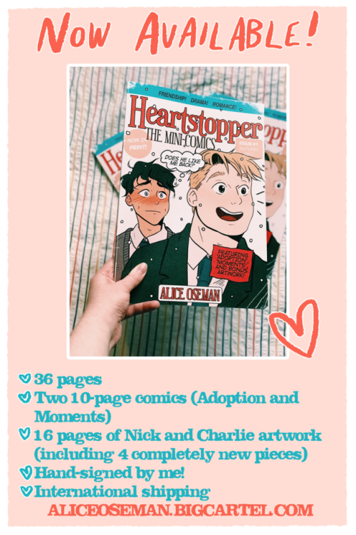 heartstoppercomic:Introducing… the first ever Heartstopper zine, now available to purchase from my a