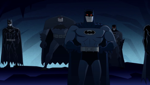 monzo12782: Composited a panorama of the evil Batman robot line-up from Darwyn Cooke’s 2014 Batman B