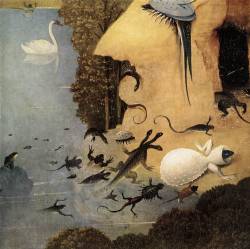 Renaissance-Art:  Hieronymus Bosch C. 1500 Garden Of Earthly Delights (Detail)