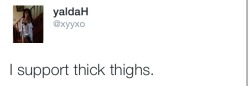 sunandstrength:  vogue-pussyxo:  I do I do  Thick thighs support me. 