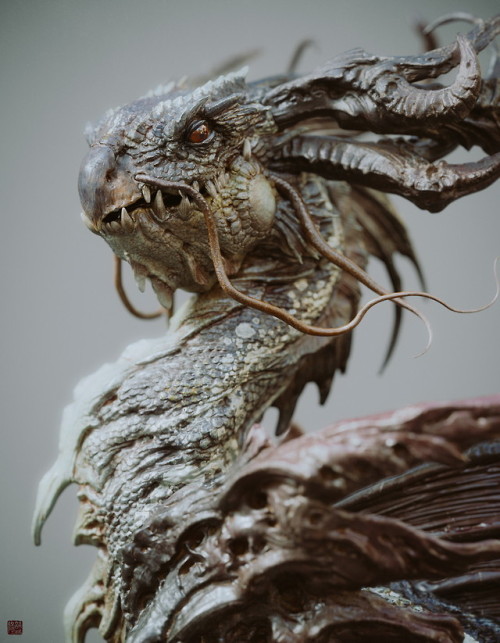 rhubarbes: ArtStation - Chi-Dragon(螭龙）, by Zhelong Xu More on RHB_RBS