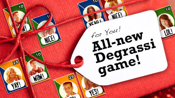 It’s the gift that keeps on giving!! Check out our new Degrassi High School Shuffle game and see if you can keep the hallways drama free this holiday season. Merry Christmas!! http://tn.nick.com/18tEpHz
