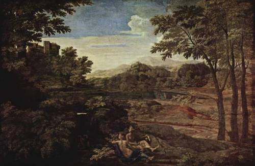 Landscape with a Man Killed by a Snake, 1648, Nicolas PoussinSize: 198.8x119.4 cmMedium: oil, canvas