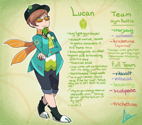 gyyyyyyymsona baybee!!! his name is lucan, a bug type gym leader who gives you the beetle badge upon