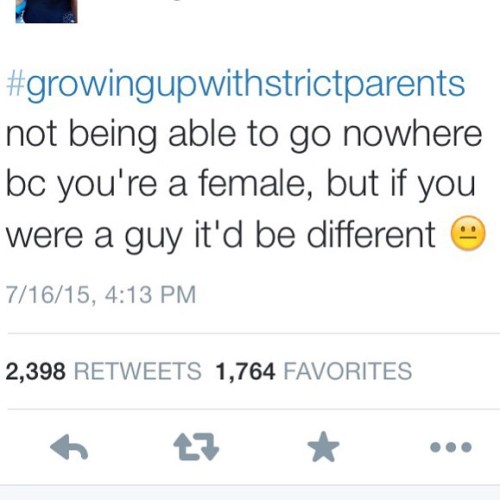 #GrowingUpWithStrictParents #Twitter #Yes