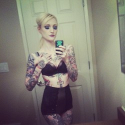 carnyrabbit:  🌙🔮 #bts #altmodel #alternative #lovethislingere #tattoos #tattoedgirls #inked #girlswithtattoos 