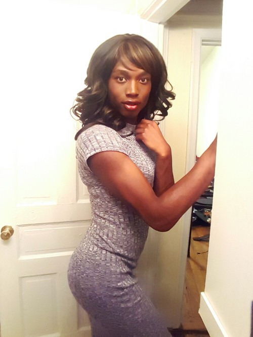 abbycatsuk: crossdressed-beauty:  New dress alert!  You look beautiful, I love your dress and your h