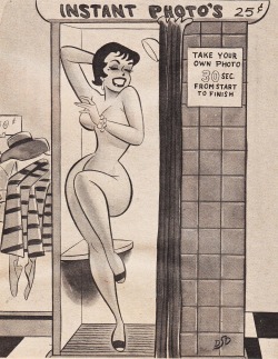 dulltooldimbulb:  Taking a Selfie 1960  Dan DeCarlo  Romp Digest Humorama HERE 