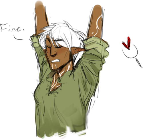 pragticaljoker:templarsalad:I rEALLY LIKE THE TRANSMASCULINE FENRIS HEADCANON.This is one of my favo