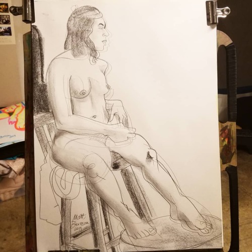 Figure Drawing!   Graphite On Paper  #Art #Drawing #Nude #Lifedrawing #Figuredrawing