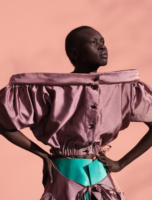 femmequeens:Alek Wek and Grace Bol photographed by Viviane Sassen for the spring/summer 2017 issue o