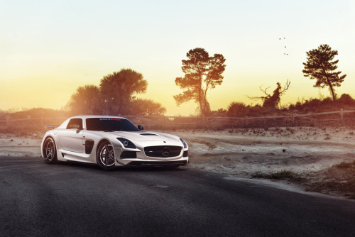 ADV.1 RennTech Mercedes SLS Black Series Sunset