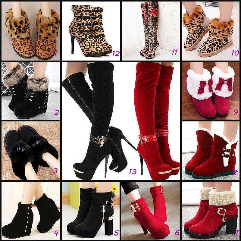 ideservenewshoesblog:  Leopard Bow tie Snow Boots Ericdress