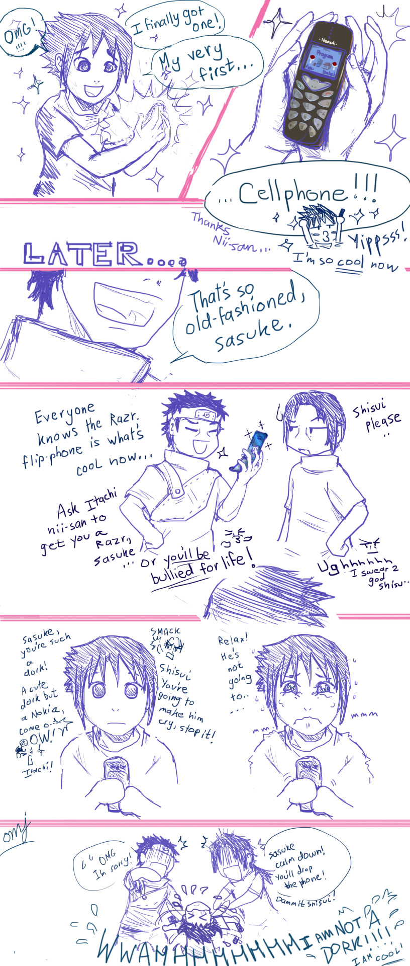 xenaphobiia:  onemerryjester:  ~~Sasuke’s Phone Chronicles~~I had to join the club. Thanks