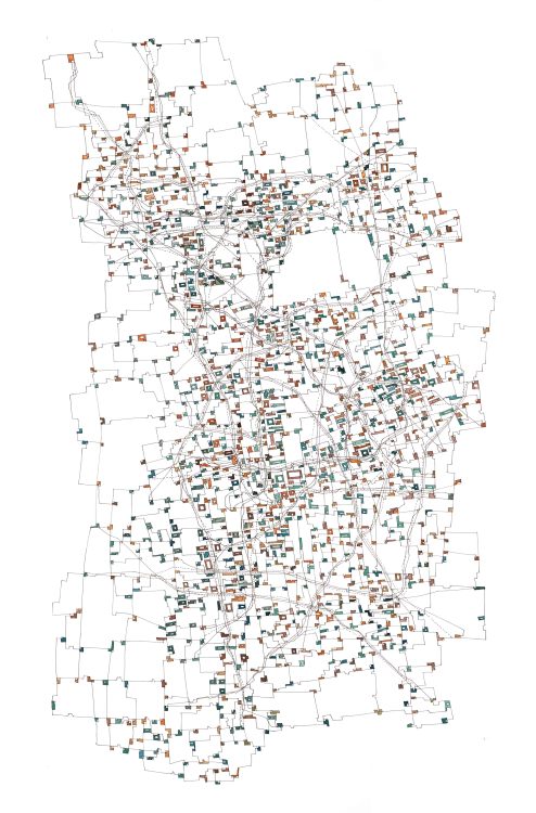 « Probability of countless » « Probabilité d’un innombrable »Drawing watercolor _ paper 102x66cm _ F