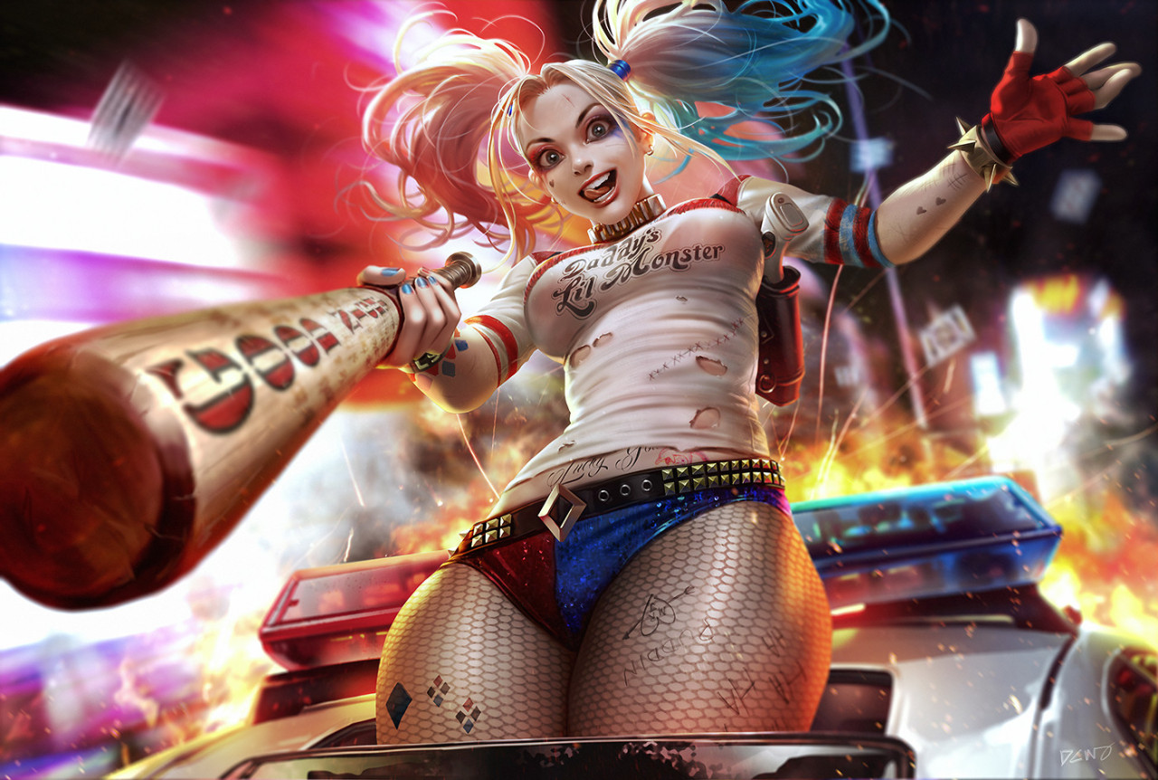 cyberclays:   Harley Quinn  - Suicide Squad fan art by  Derrick Chew     More Harley