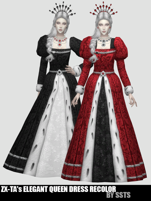 ZX-TA’s ELEGANT QUEEN DRESS RECOLOR by SSTSTeen to ElderCostumeEveryday, Party, FormalDisabled for R