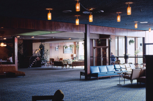 deadmotelsusa:Lobbies of Catskill Resorts along the Borscht Belt, 1960′s - 1970′sFrom top to bottom: