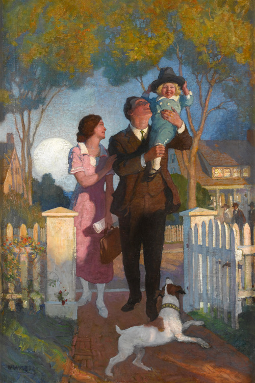 N.C. WYETHAfter A Day’s WorkOil on Canvas