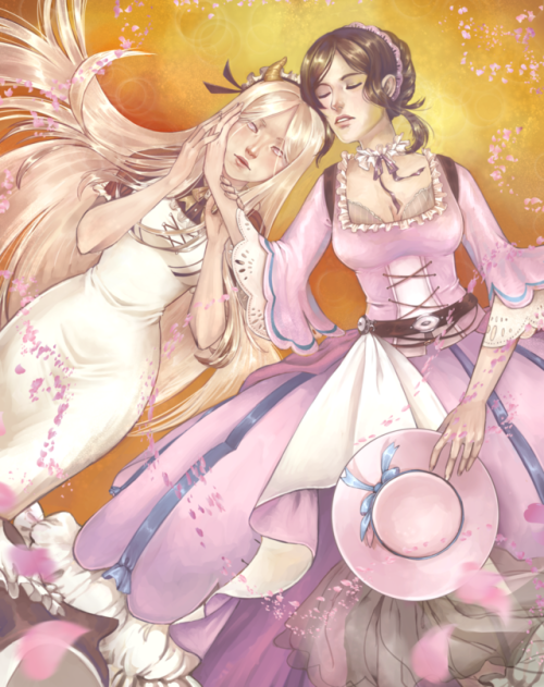 yangyexin: Black Tea and Milk piece I did for @tokio-zines “Al Dente: A Food Fantasy Cookbook”, whic