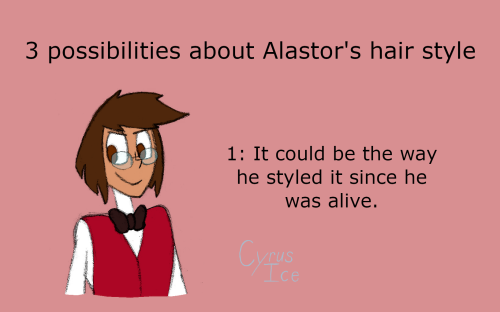 A Collection Of Pictures I Made While Playing Around With Drawing Alastor's Hair, Including My Speculation
