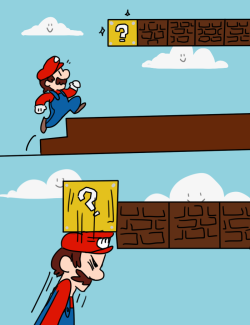 papycrossing:  I think you got the wrong leaf there, Mario 