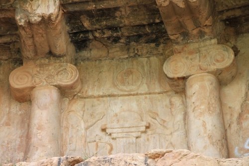 classicalmonuments:The Tomb of Cyaxares (Ashkawt-i Qizqapan (Kurdish: The Cave of the Ravisher)