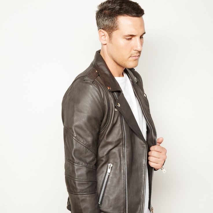 Black Leather Biker Jacket