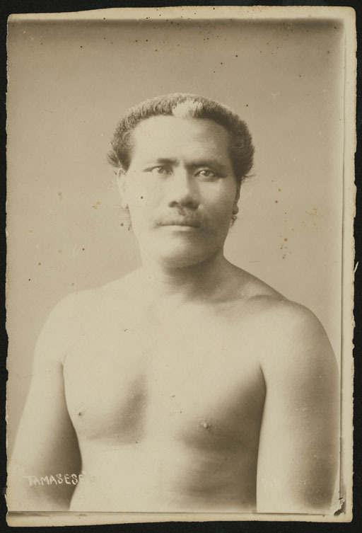   By Thomas Andrew, 1890-1920, via Auckland Museum:  Tamasese: Portrait of a man