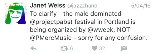 fortheloveofcorintucker:  Janet Weiss is an amazing feminist musician.   She’s great with conflict and handling her mistakes too….look up to this one kids.