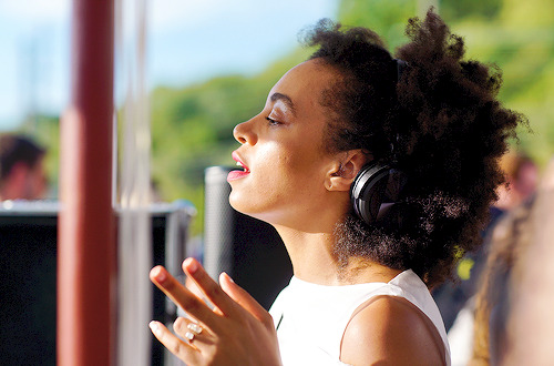 celebritiesofcolor:  Solange attends The Surflodge x Zimmermann Event with DJ set