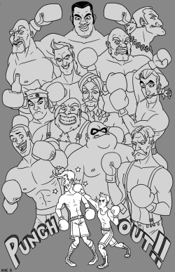 zoestanleyarts:  Another WIP of the Punch-Out!!