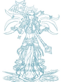 jaynestrange:A rough WIP sketch for calicopriest