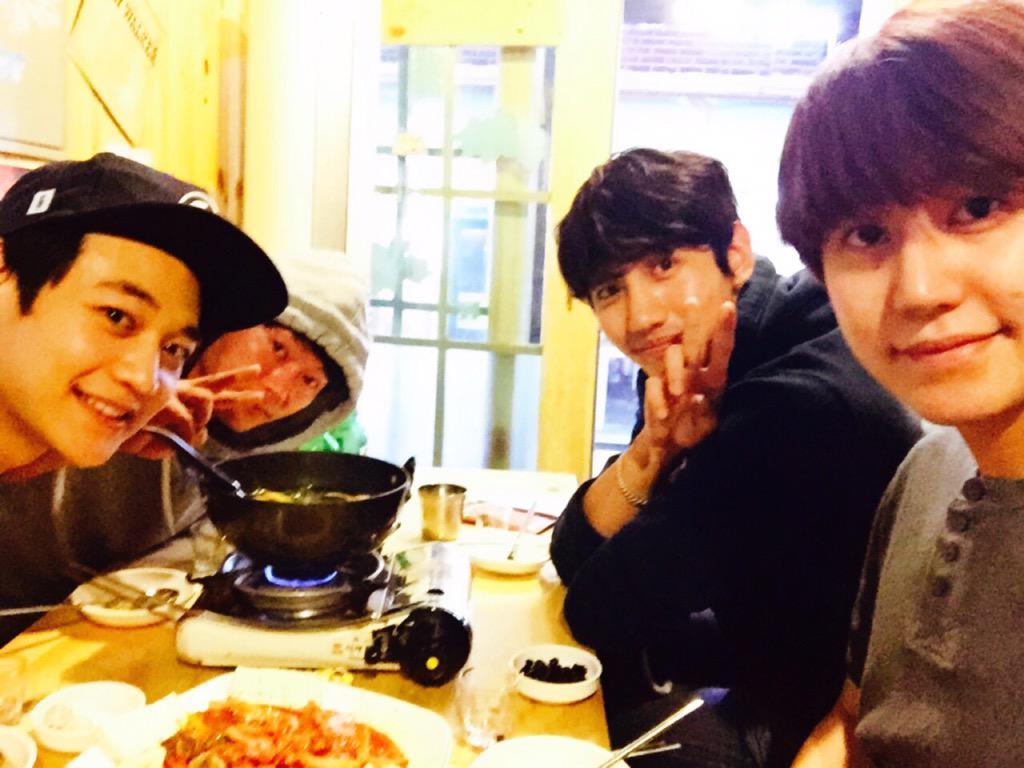 I have a sapphire's heart — Kyu twitter update with Max and Minho