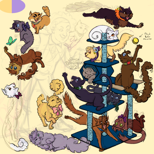 It’s my birthday, so have some progress on Doctor Mew!The kitties are nearly finished! This will be 