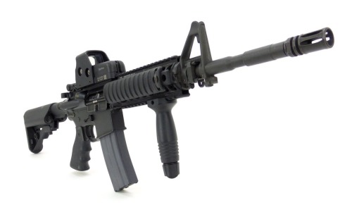 Colt SP1/M16A2 .223 REM caliber rifle. Colt SP1 converted to full auto with Colt M4A1 upper 14.5” ba