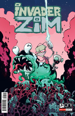 jhonenv:  sketchhero-warren:  I already letter INVADER ZIM and get to occasionally color a cover but this month I got to color the whole issue as well.   Everything is proceeding according to my plans. MUA HA HA!  ZIM #7 out 2/10/16  Next time, on a far