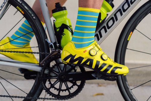 teamdreambicyclingteam:  NEW Aqua/Yellow Thin Stripe Sock  Coming December 12th at 10am PST!