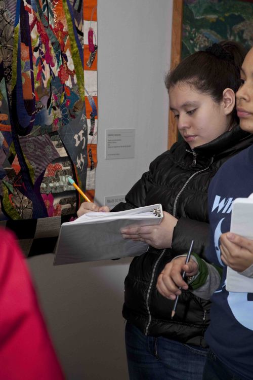 Teen docent class, American Folk Art Museum, February 3, 2014. The Teen Docent Program at the Americ