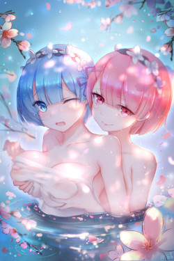 ecchiftw2: Ram x Rem from Re:Zero