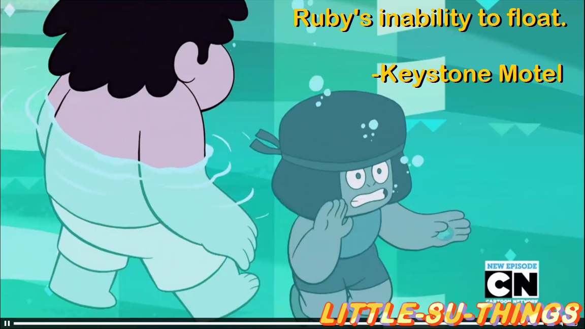 little-su-things:  Little SU Things #7: Ruby going in the pool for Steven even though